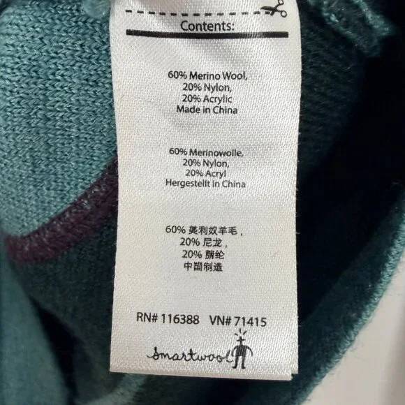 Smartwool Optic Frills Double Knit Pullover Sweater Women's Medium Merino Wool - Picture 7 of 16